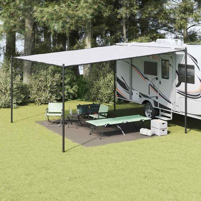 vidaXL Koberec do stanu Svetlosivá 400 × 300 cm Polyetylén