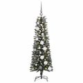 vidaXL Umelý vianočný stromček Zelená 120 cm PVC, plast a oceľ
