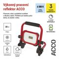 LED reflektor EMOS ZS2813 ACCO nabíjateľný prenosný, 20W, studená biela