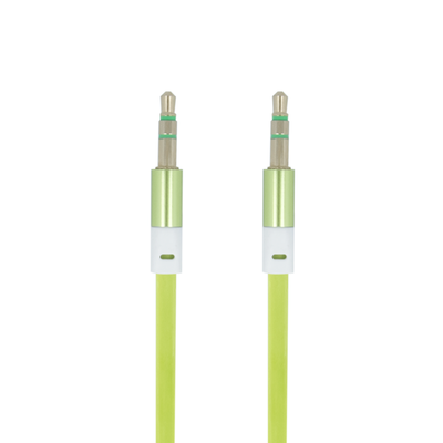 Kábel audio forever jack 3,5mm - jack 3,5mm 1,0 m zelený