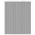 vidaXL Búda pre psa so strechou svetlo sivá 214x153x181 cm pozin. oceľ