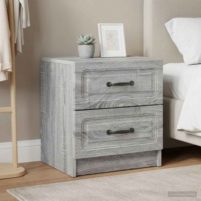 vidaXL Nočný stolík 2 ks Sivá sonoma 43 x 34,5 x 44,5 cm