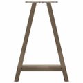 vidaXL Nohy k jedálenskému stolu v tvare A, 2 ks, 60 x (72-73) cm, oceľ