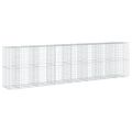 vidaXL Gabiónový kôš s krytom 750x100x200 cm pozinkované železo