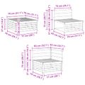 vidaXL Záhradná súprava gaučov 6 ks Prírodná