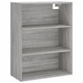 vidaXL Vysoká skrinka sivý dub sonoma 69,5x34x180 cm spracované drevo