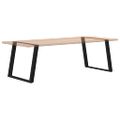 vidaXL Nohy k jedálenskému stolu v tvare U, 2 ks, čierne, 100 x (72-73) cm, oceľové