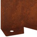 vidaXL Obrubník trávnika 30 ks 102 x 10 x 4 cm Oceľ Hrdzavý