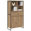 vidaXL Servírovacia skriňa Remeselnícky dub 81 x 36 x 150.5 cm