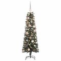 vidaXL Umelý vianočný stromček Zelená 120 cm PVC, plast a oceľ