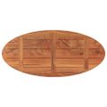 vidaXL Stolová doska 100x40x2,5 cm oválna masívna akácia