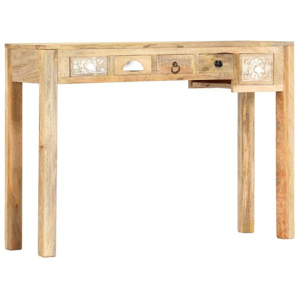 vidaXL Konzolový stolík 110x30x75 cm masívne mangoníkové drevo