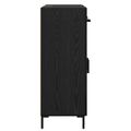 vidaXL Servírovacia skriňa Čierny dub 69,5 x 34 x 90 cm
