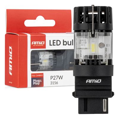 LED žiarovka LumiTec 3156 P27W 12V FULL CANBUS biela 1 ks AMiO-04690