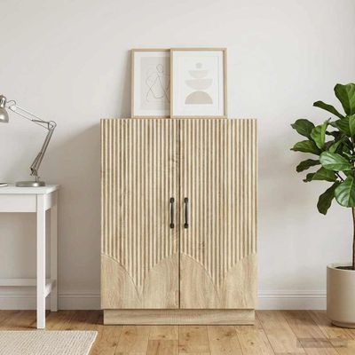vidaXL Servírovacia skriňa Dub sonoma 66 x 34,5 x 87 cm