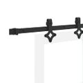vidaXL Posuvné dvere ORKDAL 93 x 211 cm Biela a čierna