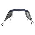 vidaXL Strieška Bimini so 4 oblúkmi a stenami 243x(170-182)x137 cm