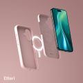 Puzdro Etteri Silicone Mag pre iPhone 16 Plus 6,7" svetloružové