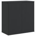 vidaXL Záhradný úložný box z polyratanu 100x49x103,5 cm čierny