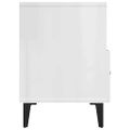 vidaXL TV skrinka lesklá biela 80x36x50 cm spracované drevo
