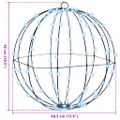 vidaXL Lopta 120 LED Studená biela 40,5 x 40,5 x 42 cm Kov