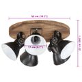 vidaXL Závesná lampa 25 W čierna 50x50x25 E27