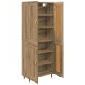 vidaXL Highboard Remeselný dub 69,5 x 34 x 90 cm Kompozitné drevo