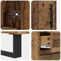 vidaXL Highboard 2 ks Staré drevo 69,5 x 34 x 180 cm