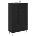 vidaXL Highboard Čierny dub 69,5 x 31 x 115 cm Kompozitné drevo