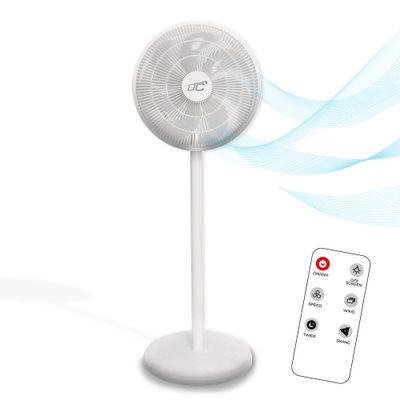 Standing Fan WT114 55W 14" digital display, remote, white
