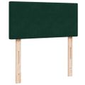 vidaXL Osmanský rám postele s matracom tmavozelená 90x190 cm zamat