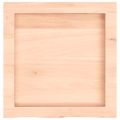 vidaXL Nástenná polica 40x40x(2-6) cm neošetrený dubový masív