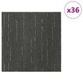 vidaXL Kobercová dlaždica Pruhovaná svetlozelená 50 x 50 cm 36 ks