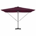 vidaXL Roma Parasol Červená 286 x 284 x 270 cm Hliník a polyester