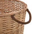 vidaXL Košík na palivové drevo s rúčkami 56x40x28 cm, prírodná vŕba