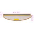 vidaXL Samolepiace nášľapy na schody sisal 30 ks 65x21x4 cm sisal