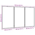 vidaXL Magnetická biela tabuľa skladacia 120x80x1,7 cm hliník