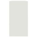 vidaXL Komoda biela 99x39x73 cm oceľ