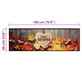 vidaXL Kuchynský koberec, prateľný, Jeseň 60x180 cm zamat