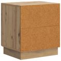 vidaXL Nočný stolík Dub artisan 43 x 34,5 x 47 cm Kompozitné drevo