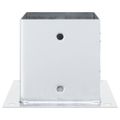 vidaXL Podnože stĺpikov štvorcové 12 ks Strieborná 141x141 mm