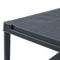 vidaXL Regále s úložnými poličkami 5ks čierne 60x30x138 cm plast