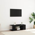 vidaXL TV skrinka 90 x 39 x 30 cm Čierny dub Kompozitné drevo