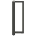vidaXL Nohy barového stola v tvare T, 2 ks, antracitové, 40x35x(100-101) cm, oceľ