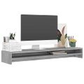 vidaXL Stojan na monitor sivý dub sonoma 100x24x13 cm spracované drevo