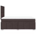 vidaXL Boxspring posteľ s matracom tmavohnedá 120x190 cm látka