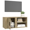 vidaXL TV skrinka dub sonoma 80x31,5x36 cm spracované drevo