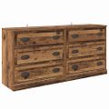vidaXL Komody 2 ks Staré drevo 70 x 35,5 x 67,5 cm Kompozitné drevo