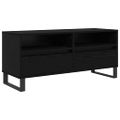 vidaXL TV skrinka so zásuvkou Čierny dub 100 x 34,5 x 44,5 cm