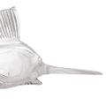 vidaXL Socha Strieborná 91 x 8 x 26 cm Hliník
